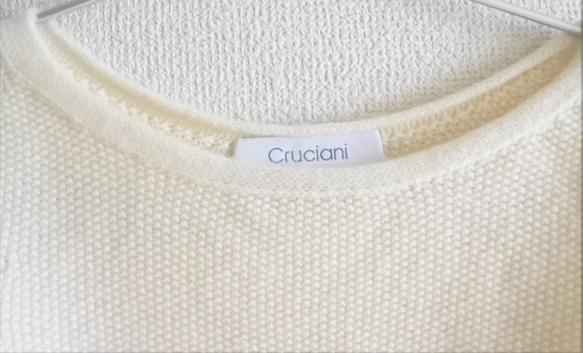 Cruciani　クルチアーニ　ニット　定価５万　イタリア製 クルチアーニ ニット Cruciani 新品12.4万 美 コットンシルクニット