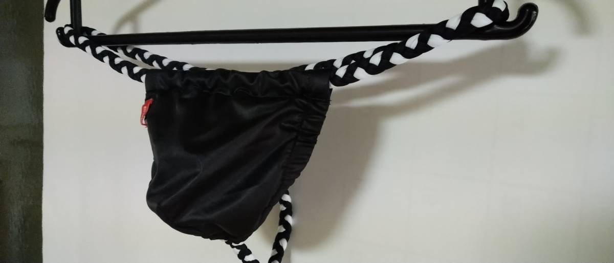 新品 未使用 GX3/ジーバイスリー GLOSS TOUCH ふんどし 褌 黒 L