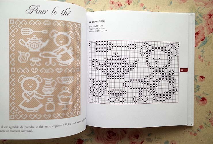 41006/フランスの刺繍 クロスステッチ図案集 2冊セット Monochromes