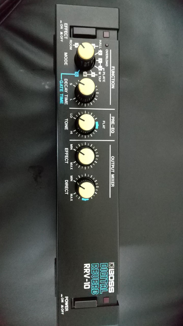 BOSS RRV-10 DIGITAL REVERB 後期型/黒ボディー ハーフラック仕様 デジタルリバーブ(リバーブ)｜売買された ...