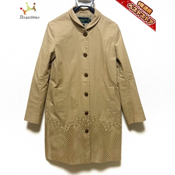 シャンハイタン Shanghai Tang サイズ4 XL - ライトブラウン レディース 長袖/刺繍/春/秋 コート