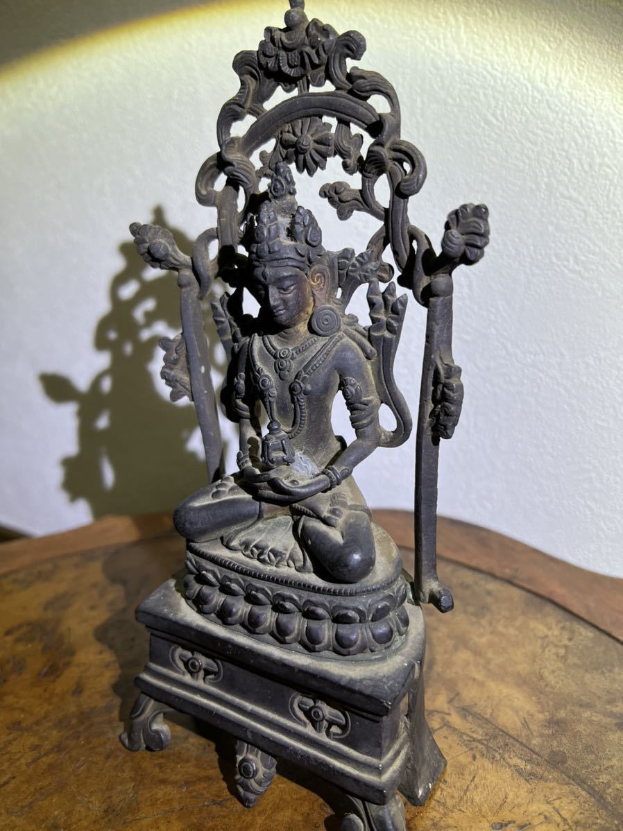 中国 貴重 鍍金仏 銅金仏 無量壽仏 仏像 大振 仏教美術 時代物