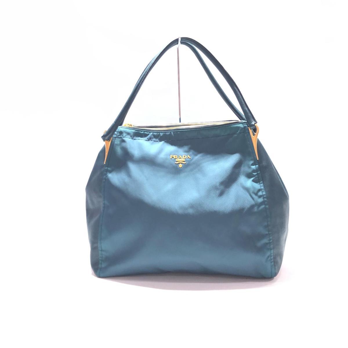 プラダ ナイロン PRADA トートバッグ レザー G金具 希少色PRADA カーフ 