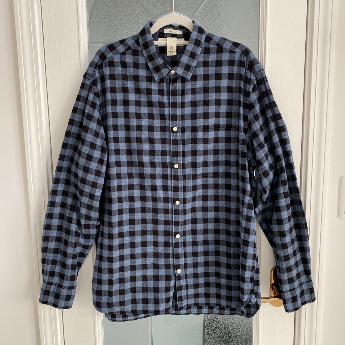 H&M チェックシャツ 円く 