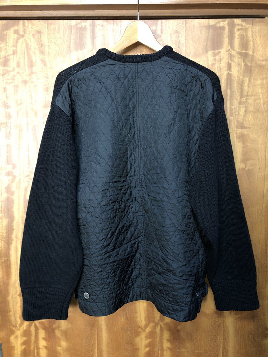 AD1996 90s コムデギャルソンオム 切替 ウール セーター COMME AD1996 90s コムデギャルソンオム 切替 ウール セーター COMME