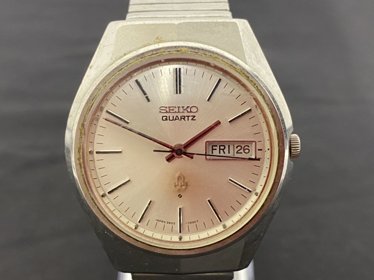 SEIKO セイコー 初期クオーツ メンズ腕時計 3803-7020 Seiko Quartz QR 