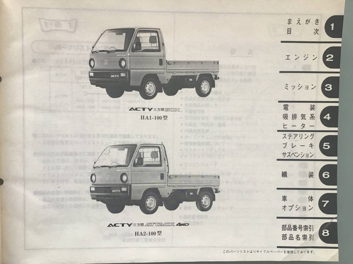 アクティトラック HA1～4系の中古車を探すならグーネット アクティ 