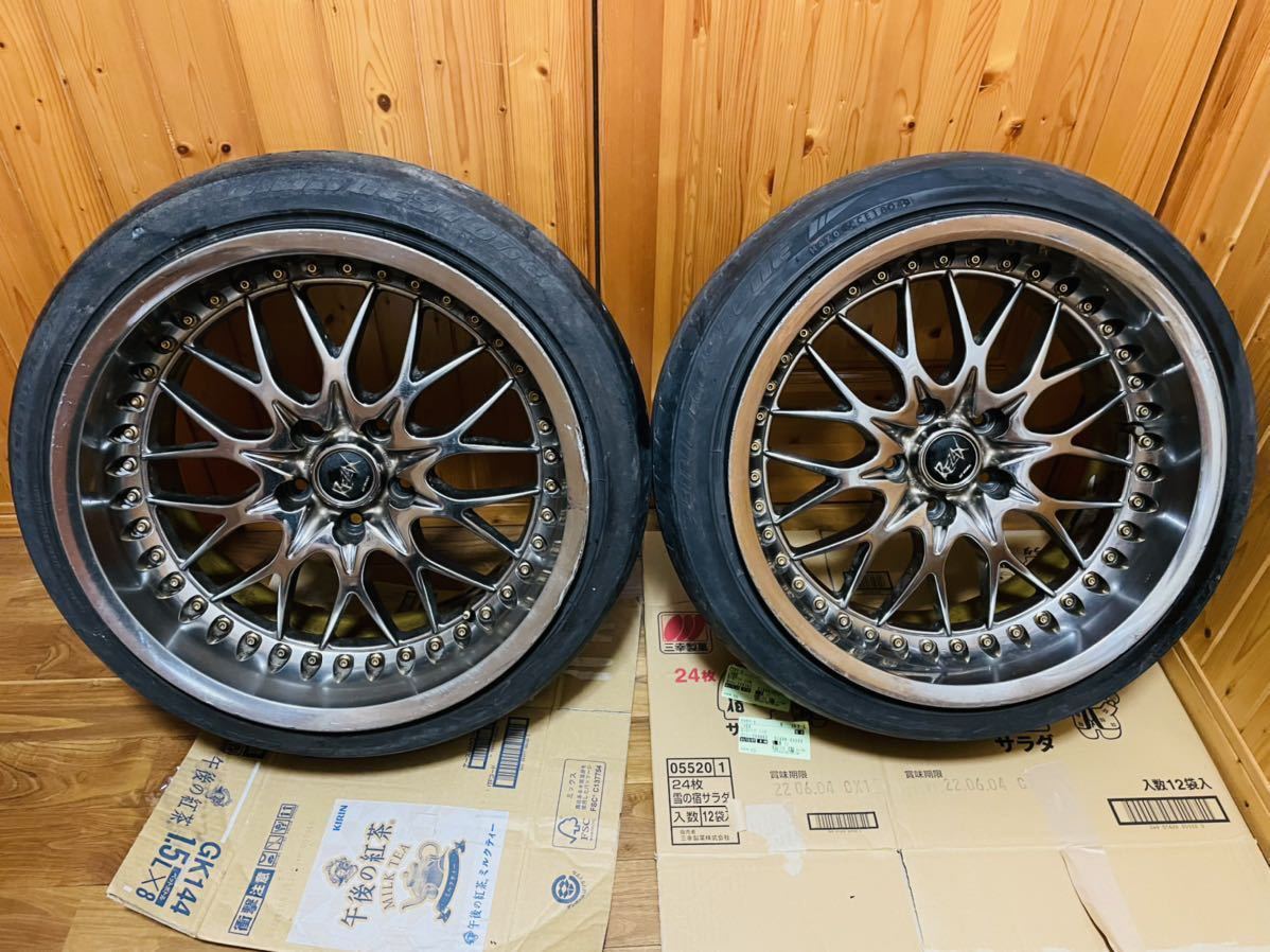 深リム 極太 ワーク レザックス WORK REZAX 18インチ 9J +13 PCD114.3 
