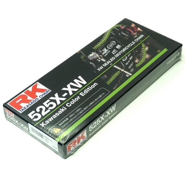 限定品[RK]ドライブチェーン 525X-XW Kawasaki Color Edition 120L
