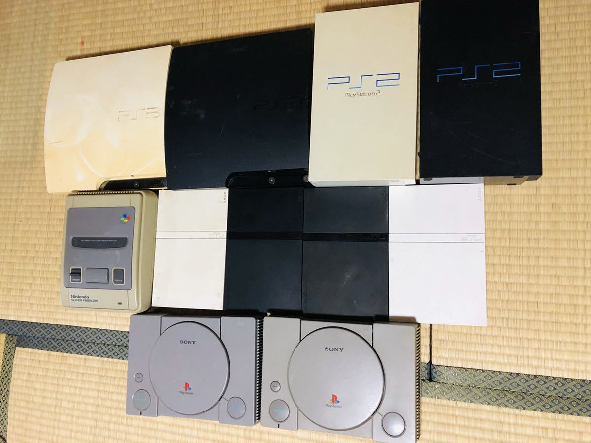 1円～ まとめ売り　ps3 ps2 スーパーファミコン プレーステーション 計11台　ジャンク 家庭用ゲーム機 ゲーム本体 プレステ
