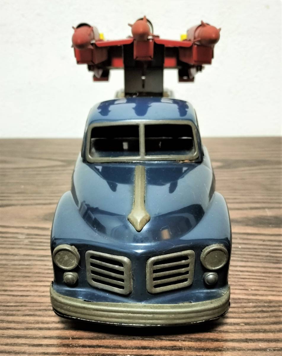 マニア放出品　昭和レトロ　当時物　LINE MAR TOYS ROCKET TRUCK ロケットトラック　Friction ブリキ 車おもちゃ　希少