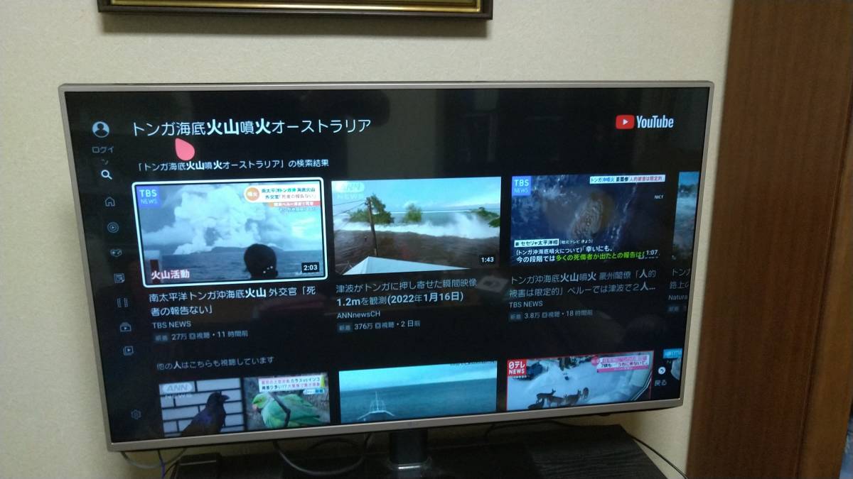 49インチ4K対応液晶スマートテレビ：LG製 49UF6900-JC LG