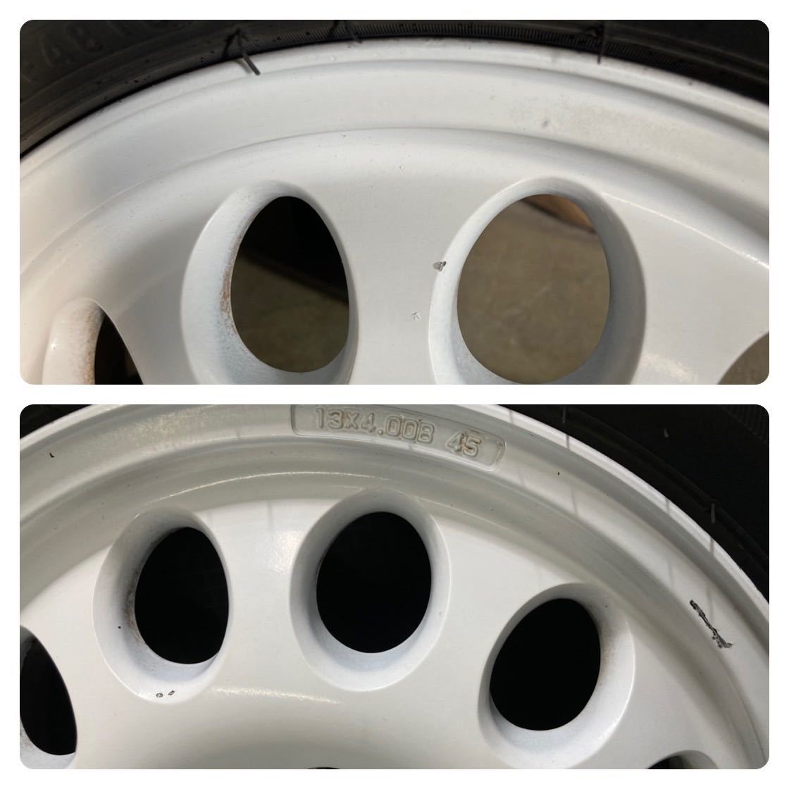 セルボ モード 155/65R13×4.00B 4J+45 4穴 PCD100 M12 ハブ径約54 純正 