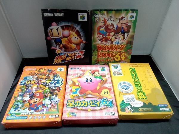 ジャンク N64 Nintendo64 ソフト5本セット 爆ボンバーマン ドンキー