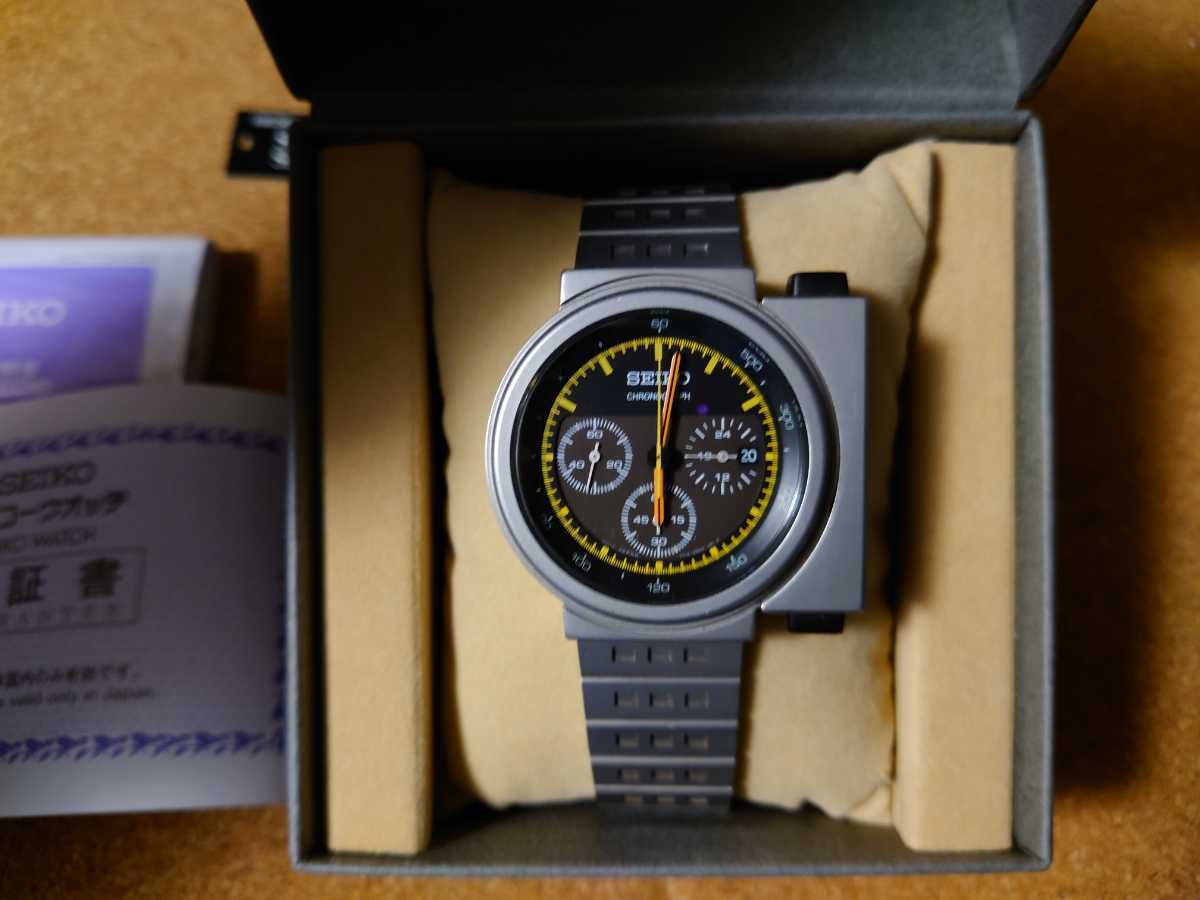 セイコー SEIKO ジウジアーロ GIUGIARO シルバー クロノグラフ SCED035