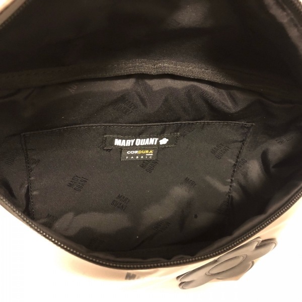 【美品✨】MARY QUANT マリークワント ブラック レザー ウエストポーチ MARY QUANT - MARY QUANT(マリークワント) ウエストポーチ 黒 フラワー
