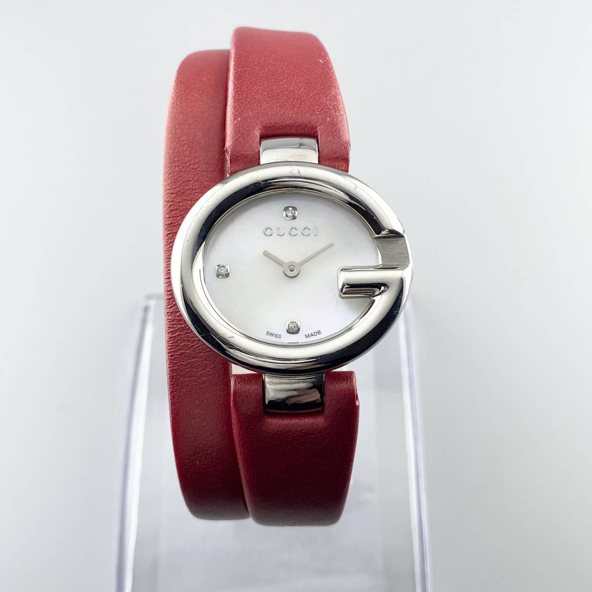 1円～】GUCCI グッチ 腕時計 レディース 134.5 Gバルーン ホワイト  