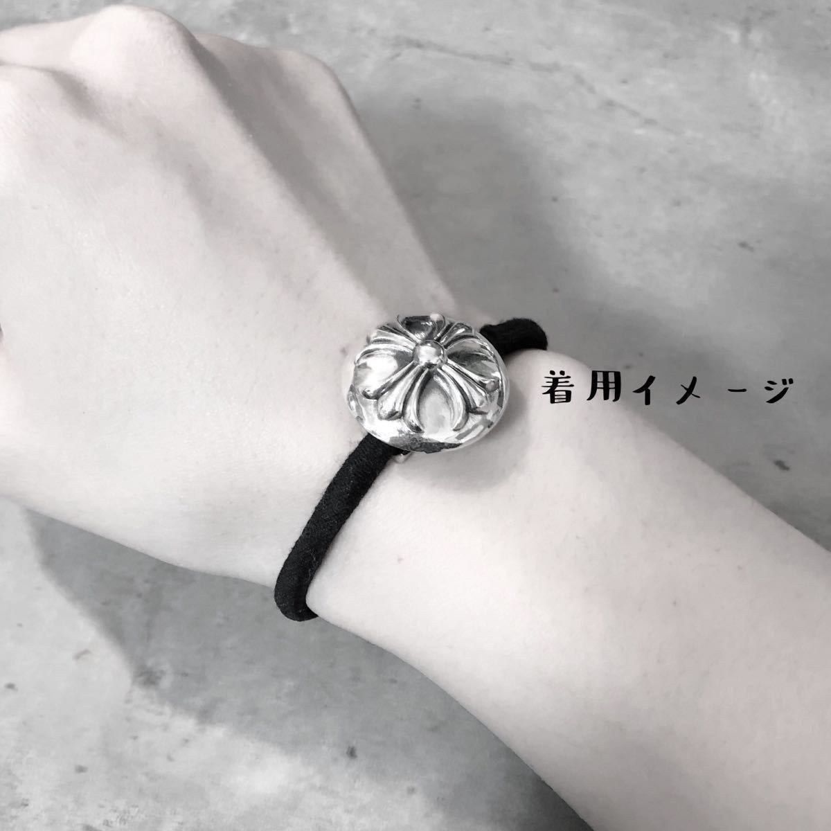 コンチョ シルバー925 ヘアゴム ヘアバンド ブレス オーバルクロス 