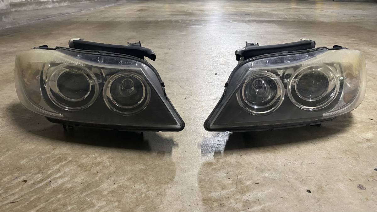中古☆BMW3シリーズ純正HIDヘッドライト☆E90 VA20☆左右セット 