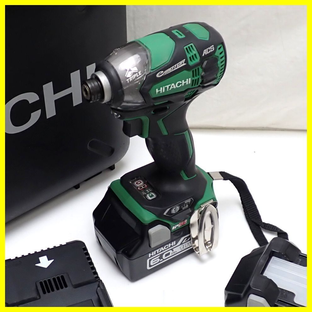 ☆日立工機 18V コードレス インパクトドライバ WH18DDL2/動作品  