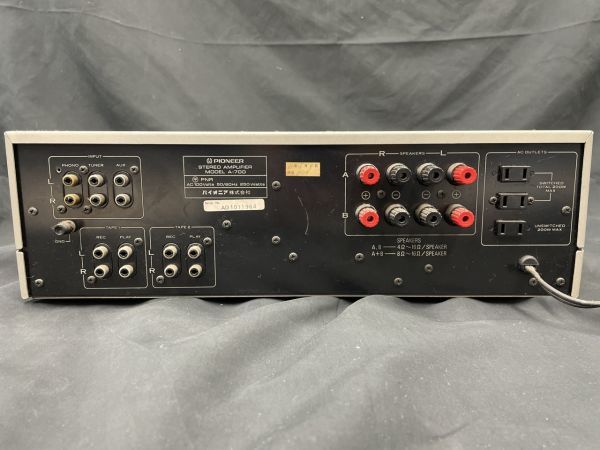0104-206M⑧12986 PIONEER パイオニア A-700 ステレオ プリメイン