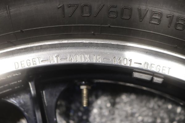 当時物 純正加工 Z1000MK2 Z750FX 1型 Z1R DEGET 18×4.00 ワイド リア 