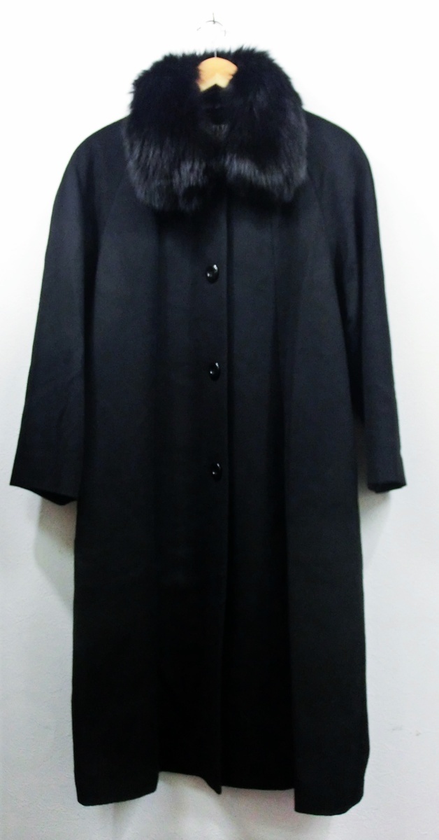 美品】 BELTA BUONO カシミヤ100％/襟/毛皮コート 6 キングラムfhi☆美 