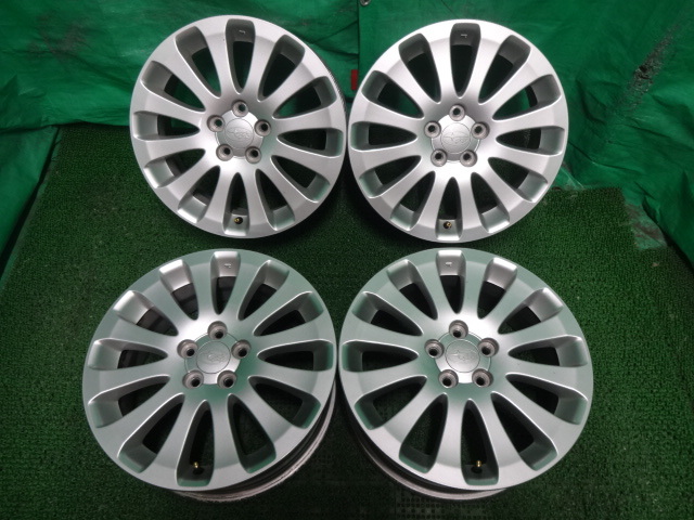 スバル純正インプレッサ○16×6.5J +55 5H PCD100 中古ホイール4本
