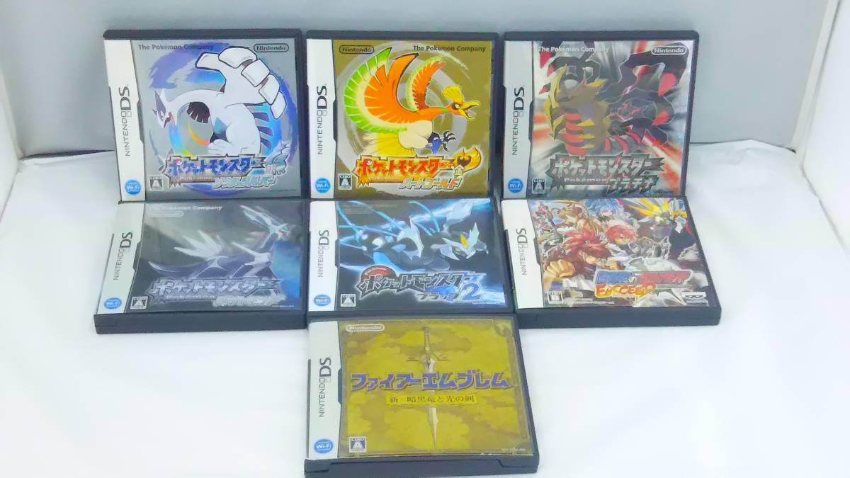 1円～/動作品》DSソフト 7本 ポケモン ハートゴールド/ソウルシルバー 