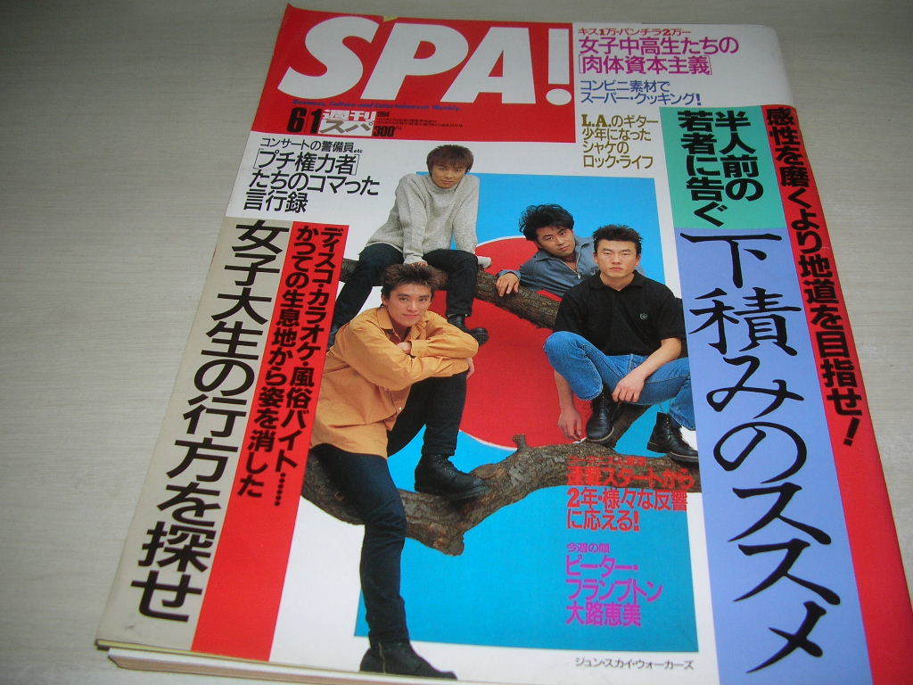 週刊スパ 1994年6月1日号 ジュン スカイ ウォーカーズ 表紙 山口リエ 巻頭グラビア 大路恵美 横山智佐 ヴィヴィアン チョウ Spa 売買されたオークション情報 Yahooの商品情報をアーカイブ公開 オークファン Aucfan Com