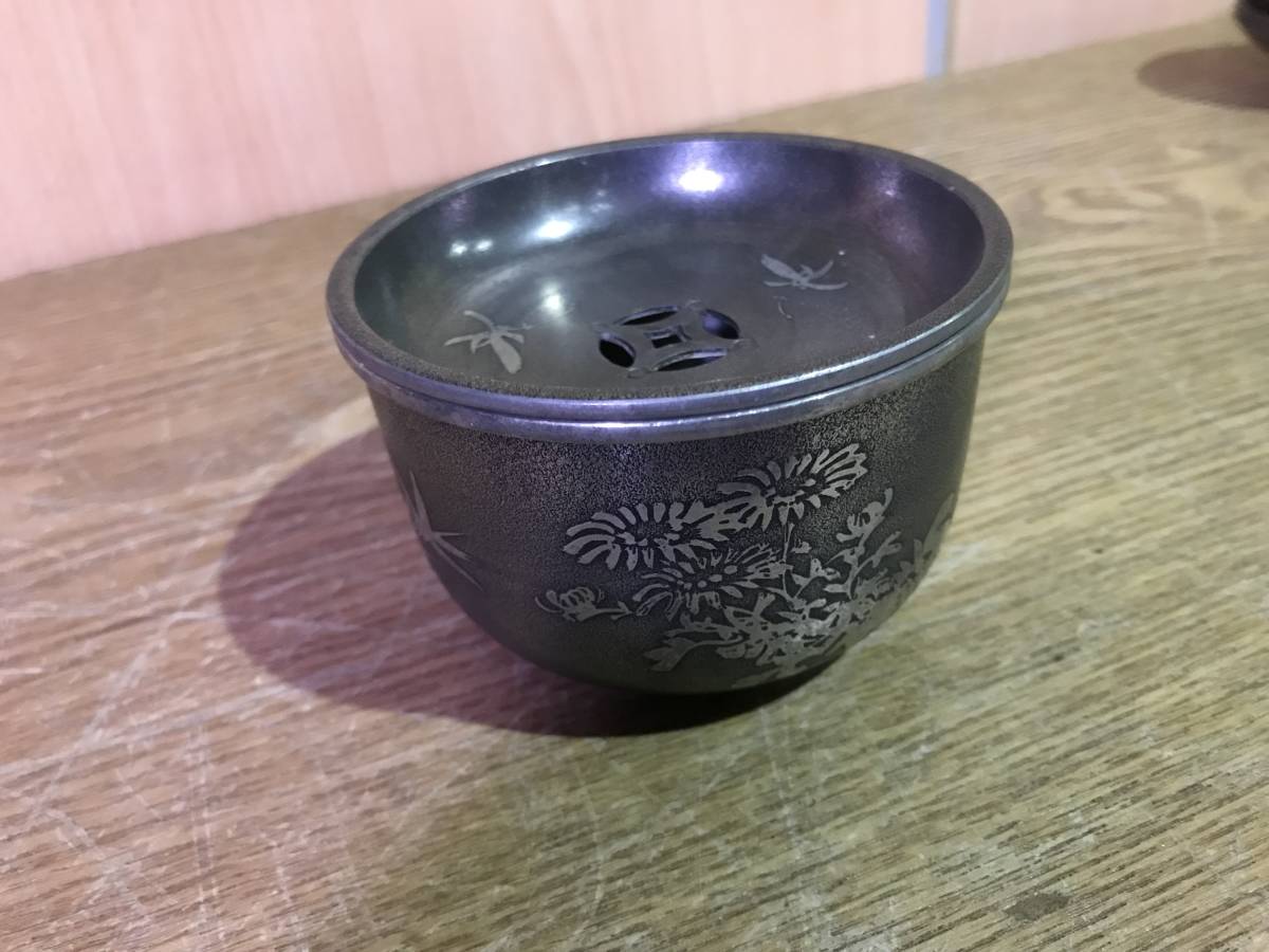 遊】 凬紂白 間村白造 錫製 茶托 こぼし お買い得 【公式通販】