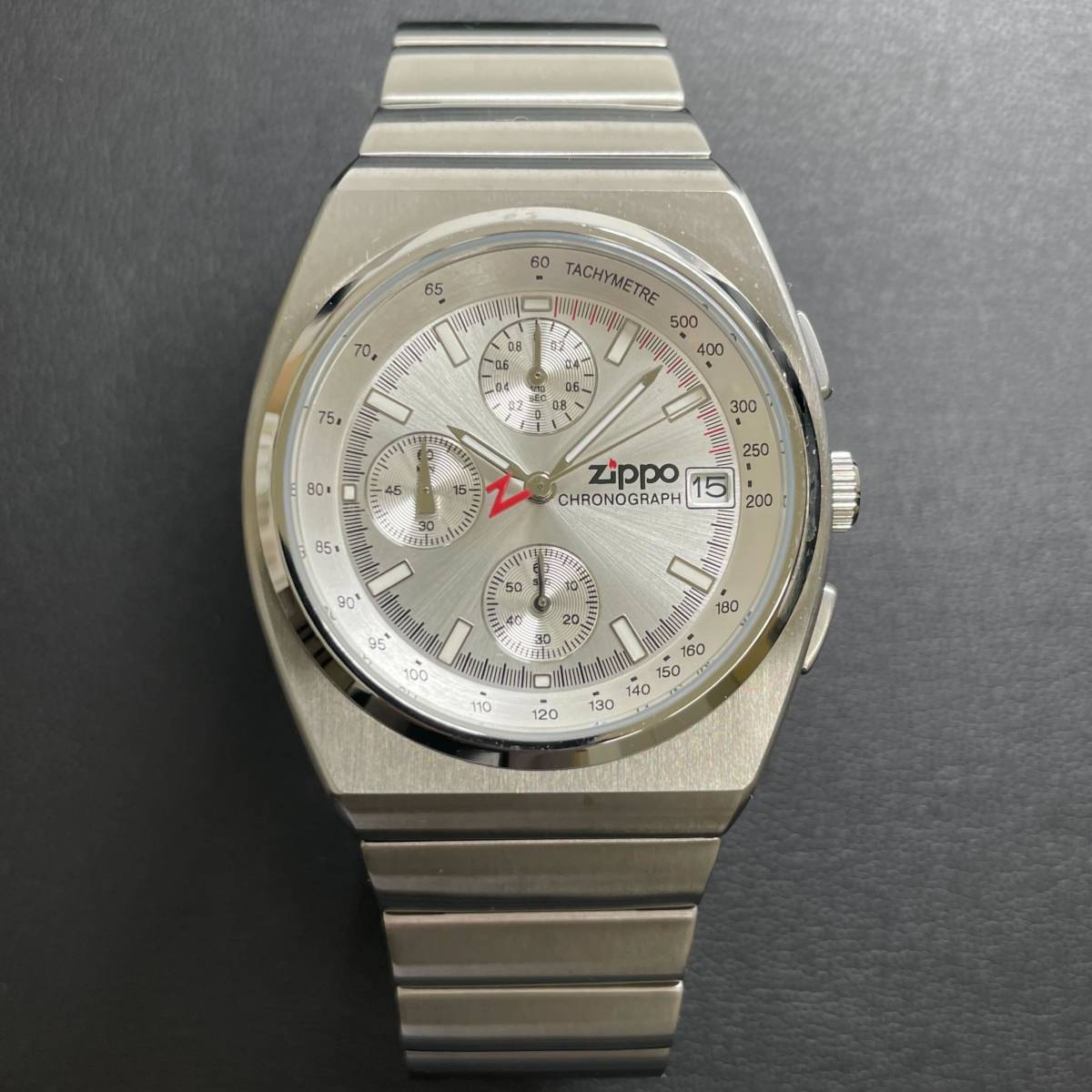 美品 ZIPPO ジッポ DWZ 01 CHRONOGRAPH クロノグラフ QUARTZ クォーツ 