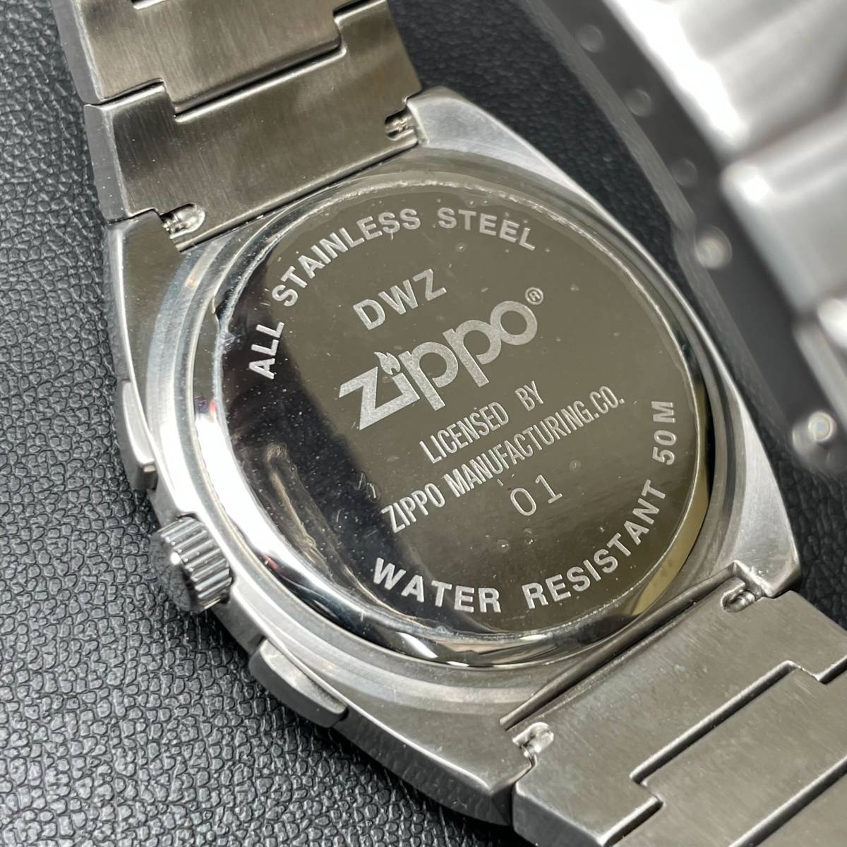 美品 ZIPPO ジッポ DWZ 01 CHRONOGRAPH クロノグラフ QUARTZ クォーツ 