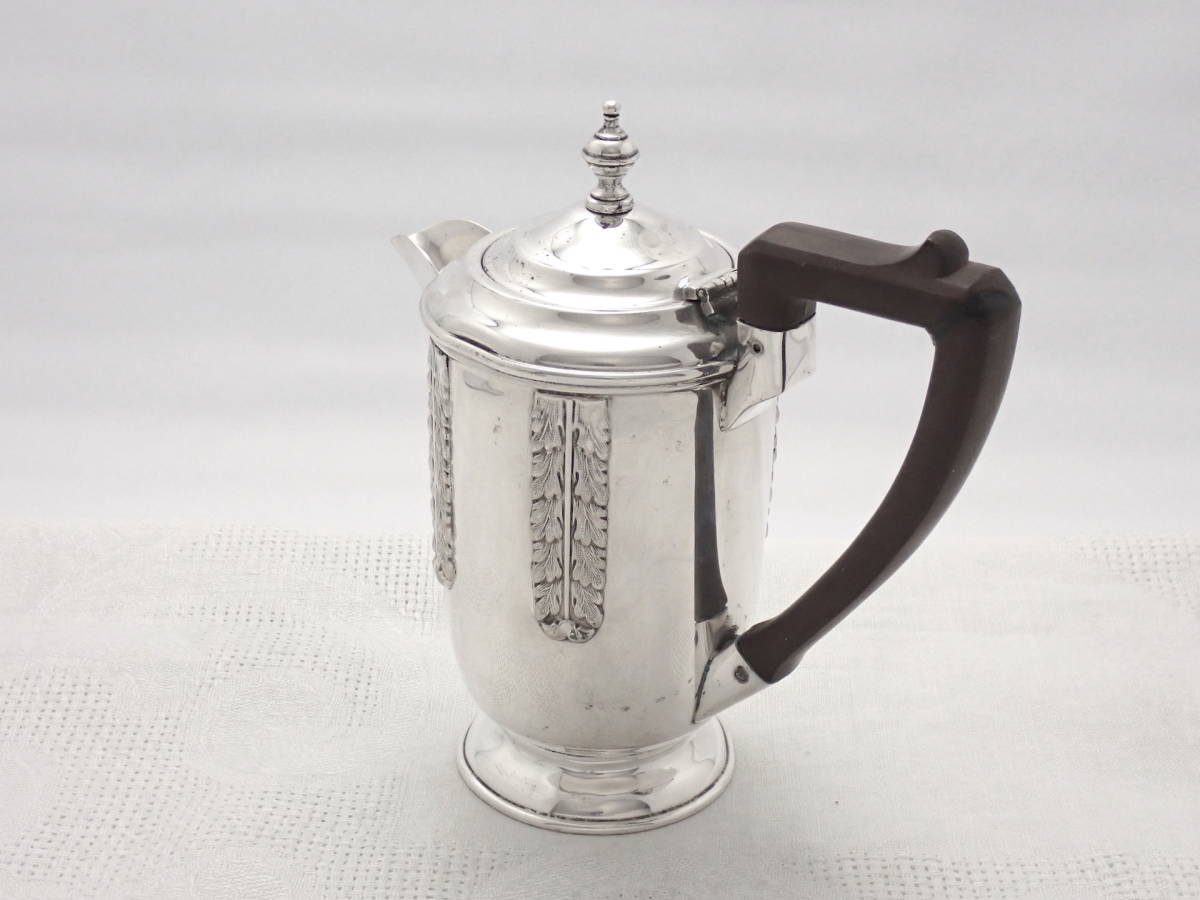 英国アンティーク Silver EPNS 純銀P シルバー ティーポット コーヒー 