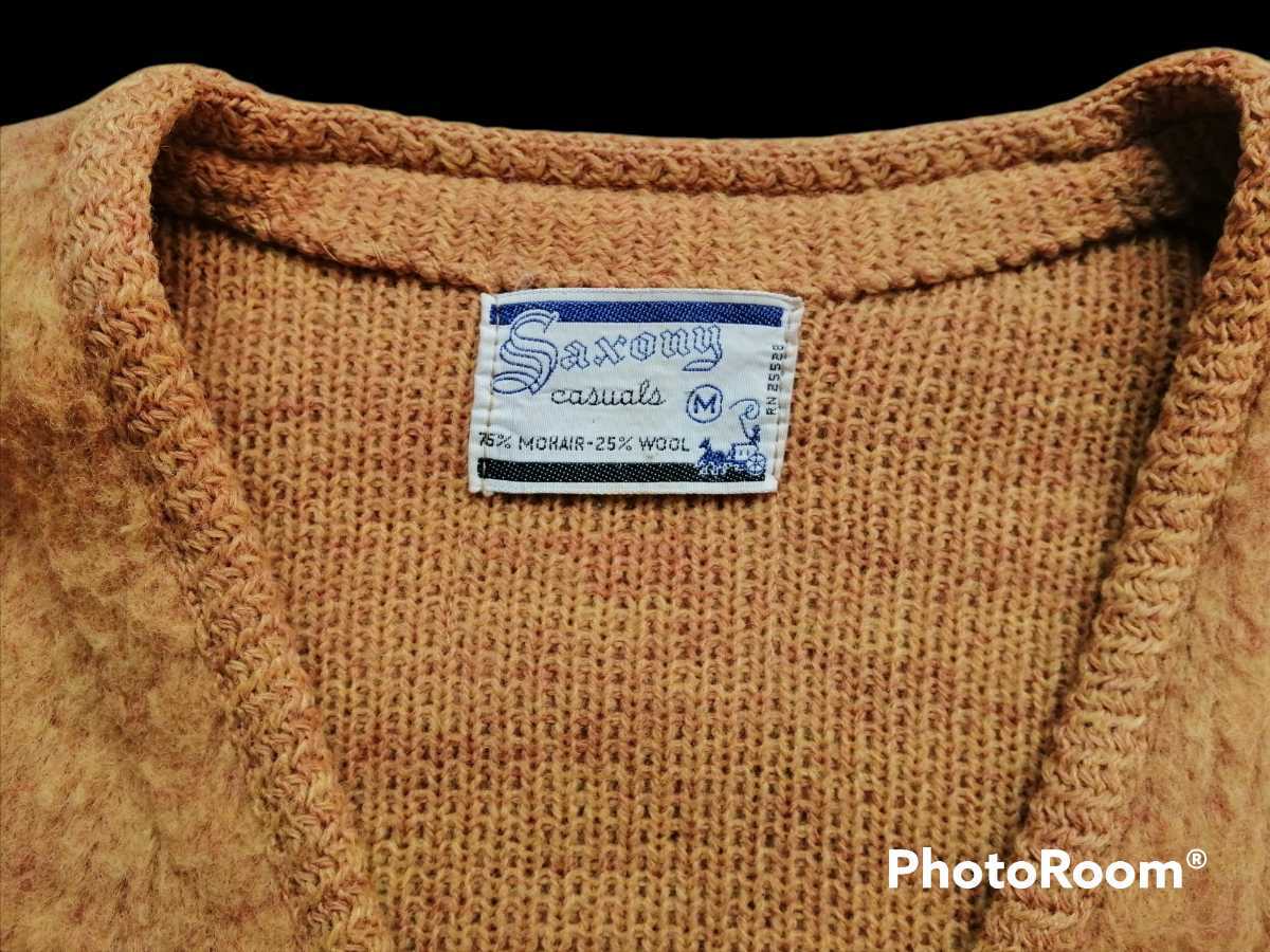 60s カーディガン ビンテージ ⁄ M モヘアカーディガン Cardigan Mohair 