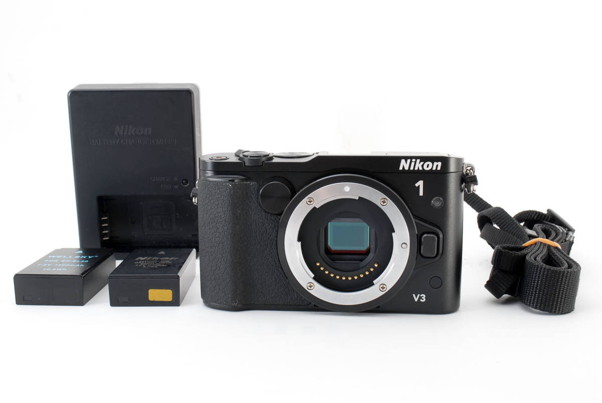 ☆美品・シャッター数9910枚以下☆ ニコン Nikon 1 V3 ボディ #2955 ボディ