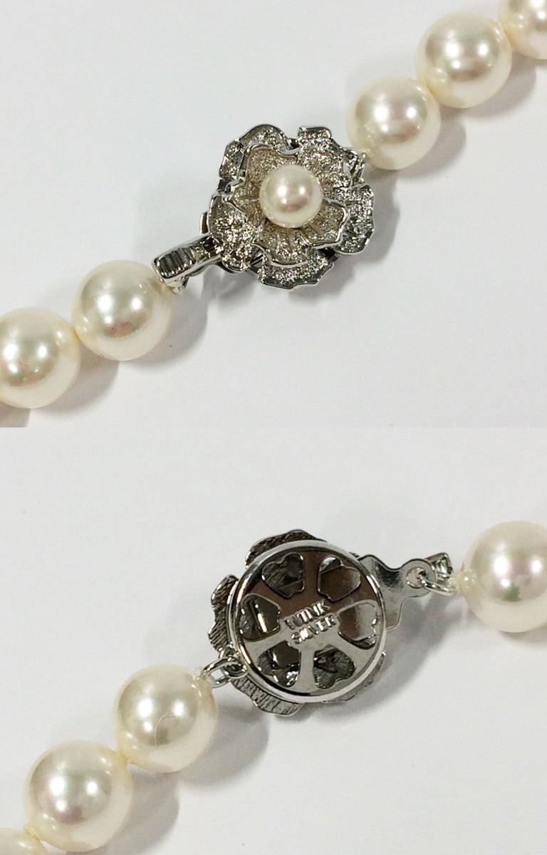 ☆WINK PEARL ウインクパール ネックレス イヤリング セット SILVER 