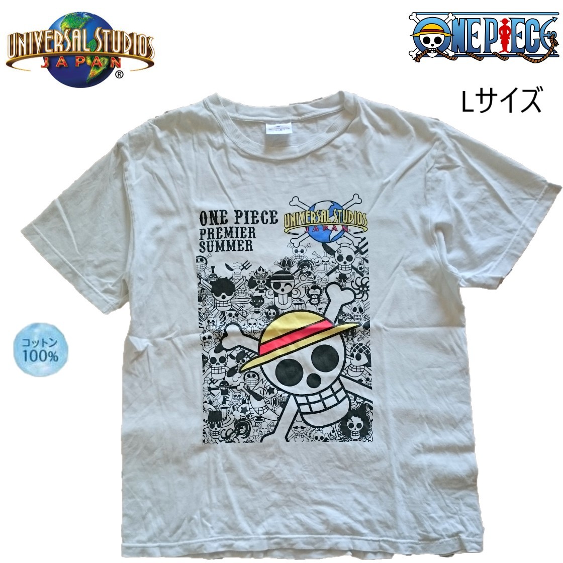 送料込 One Piece Usj Tシャツ Lサイズ Tシャツ カットソー 半袖 袖なし