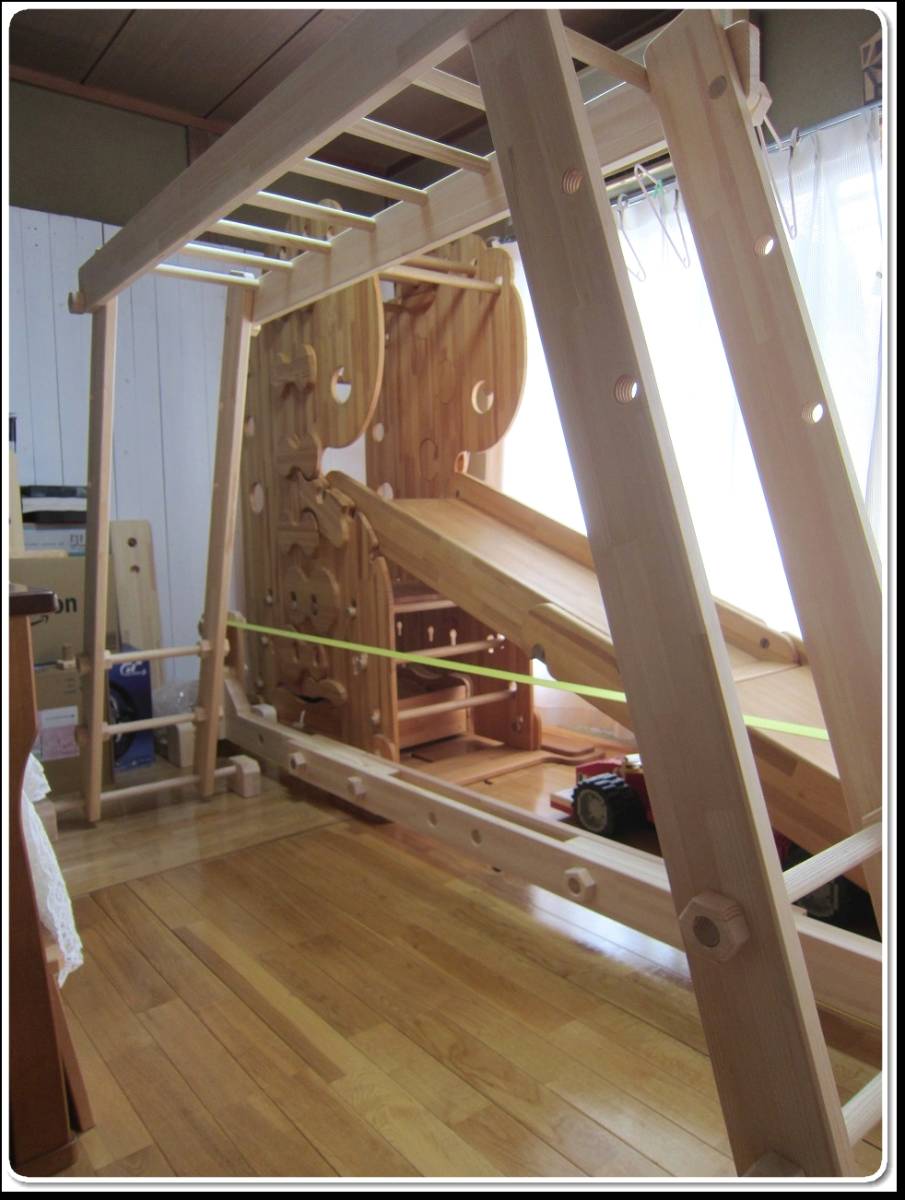 りとるとっぽ 室内 うんてい ブレキエーション 懸垂 ぶら下がり 滑り台 誕生日 ギフト 幼児教育 体力向上 登り棒 手作り木製 ジャングルジム 売買されたオークション情報 Yahooの商品情報をアーカイブ公開 オークファン Aucfan Com