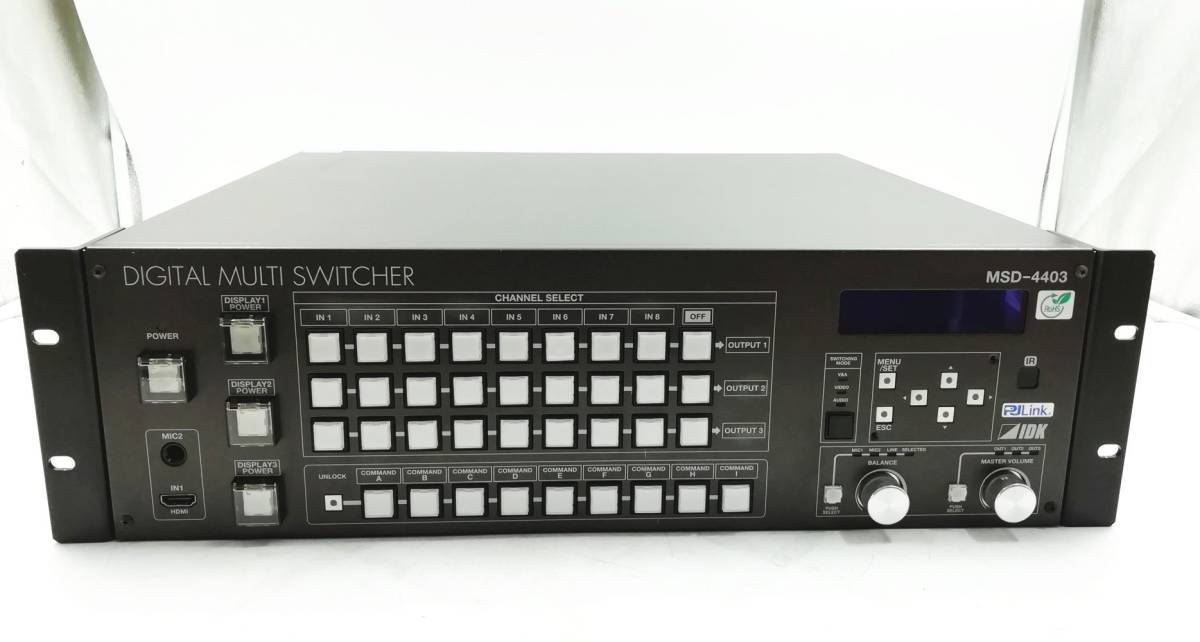 【通電確認OK！】【ジャンク】IDK デジタルマルチスイッチャー MSD-4403 無保証 即日発送【H22012714】