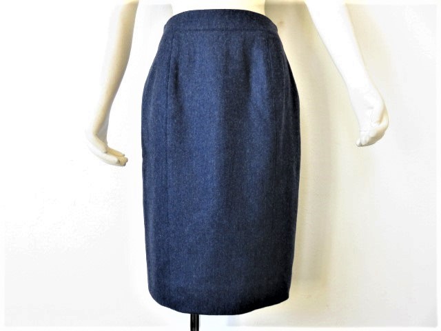 【驚きの破格値，格安】 上質 銀座 マギー 高級 カシミヤ ウール スカート 38 9号 M 送料198円 ブルー 紺 日本製 b1630(Mサイズ)｜売買されたオークション情報、yahooの商品情報をアーカイブ公開 - オークファン タイトスカート