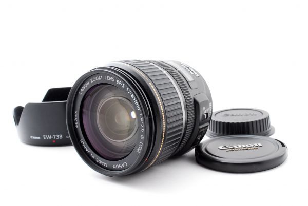 キヤノン ZOOM Canon 18- 0 レンズフード付き ★フード付き極上完動品★ CANON キヤノン ZOOM LENS EF 28-135mm F3.5-5.6 IS USM 手ブレ補正 標準 ズームレンズ #916711