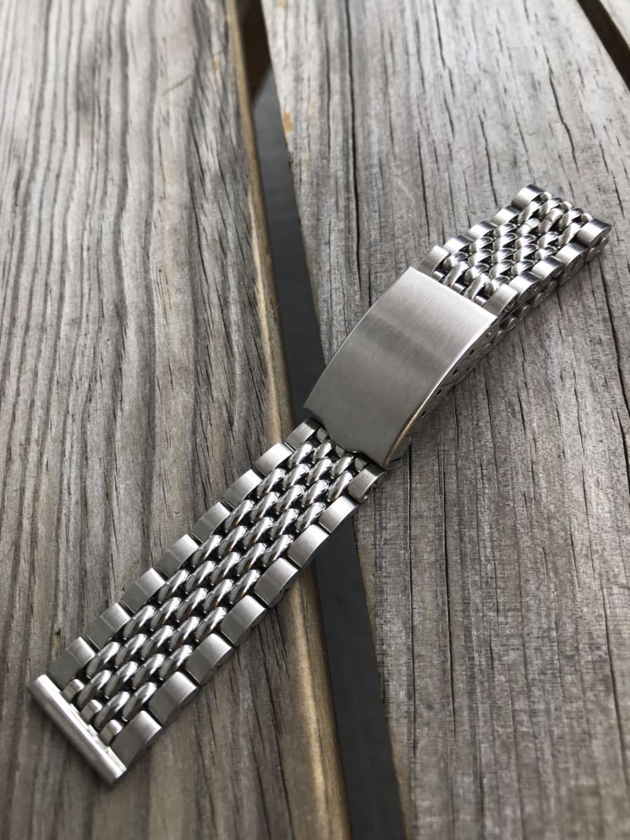 ライスブレス 銀色 18mm 時計ベルト 弓管 腕時計バンド プライベート 