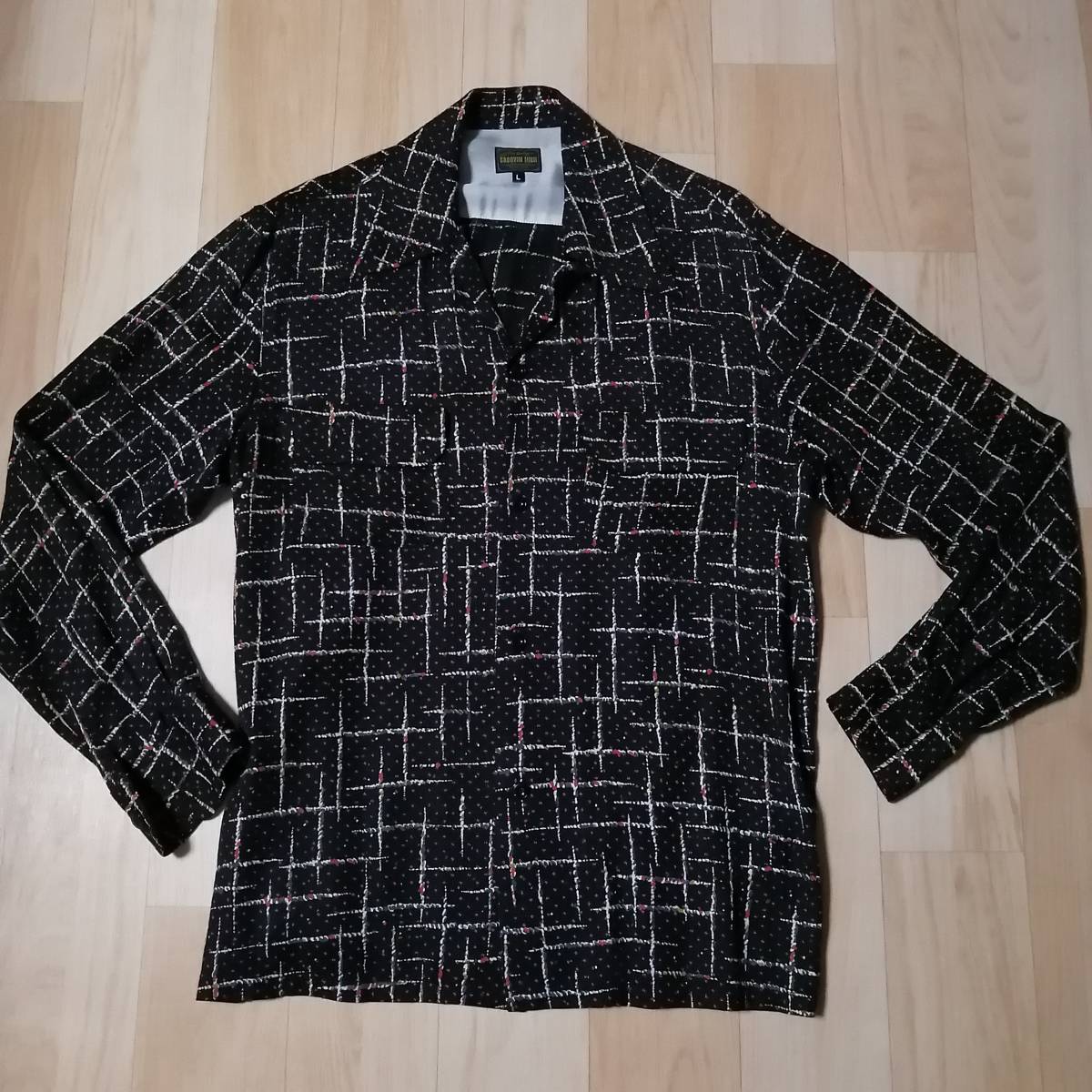 50s 60s Casamoda rayon shirt グレピン　ロカビリー グルービンハイ groovin high レーヨン シャツ ロカビリー L 50s