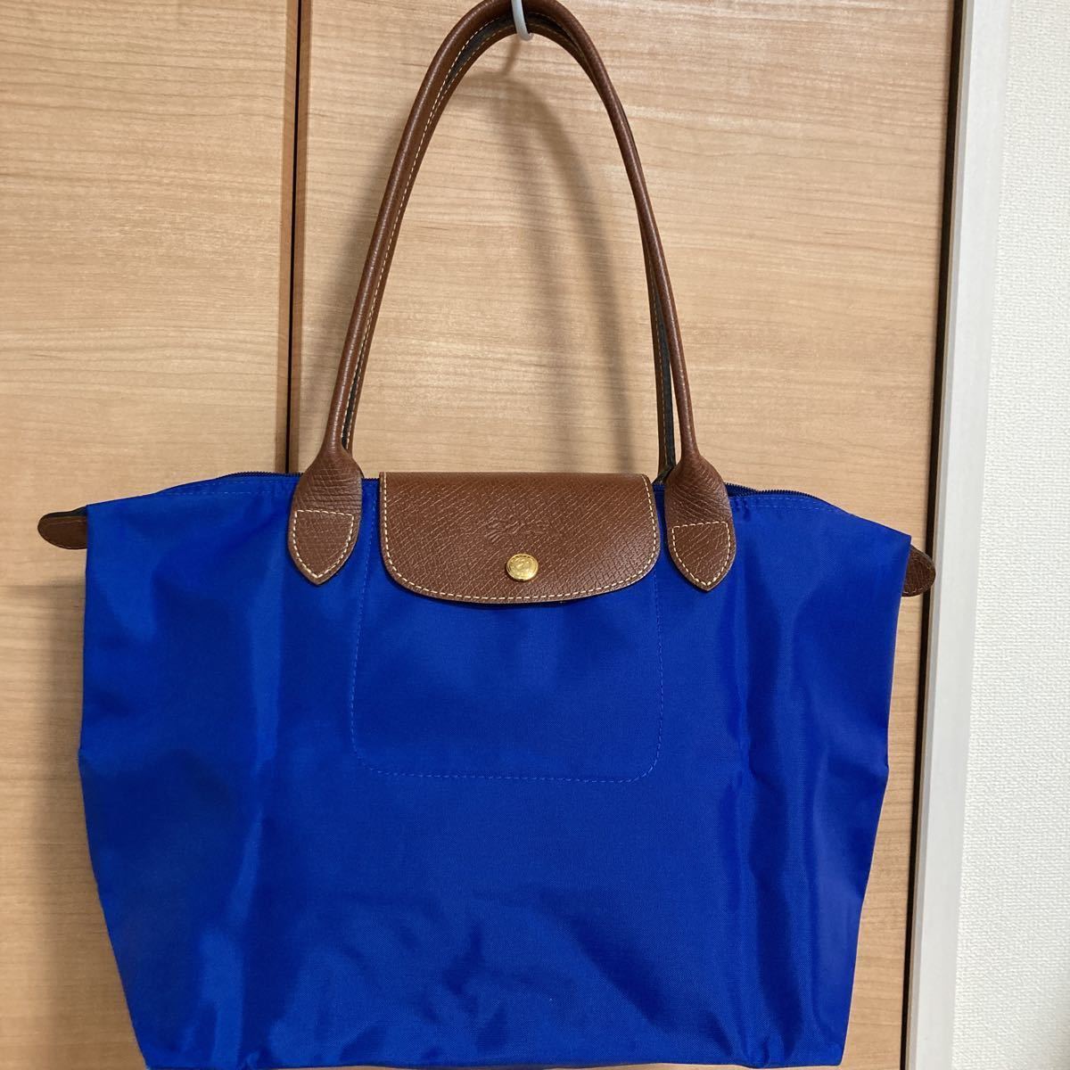 美品 ロンシャン トートバッグ ブルー バッグ ロンシャン 【公式通販】