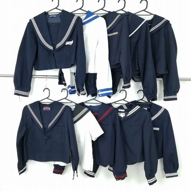 1円 セーラー服 10枚セット 制服 大量 まとめ売り 詰め合わせ 学生  