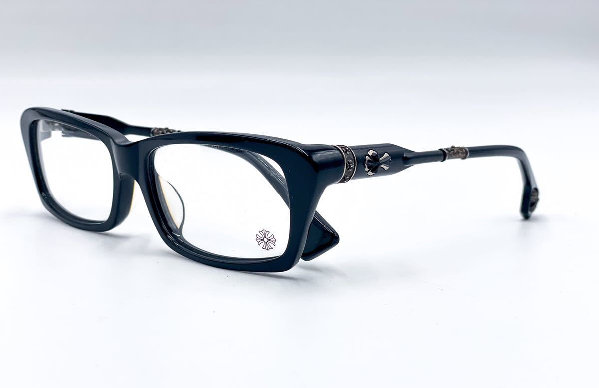 ◎クロムハーツ CHROME HEARTS メガネ 眼鏡 黒縁 美品！ギャランティ 