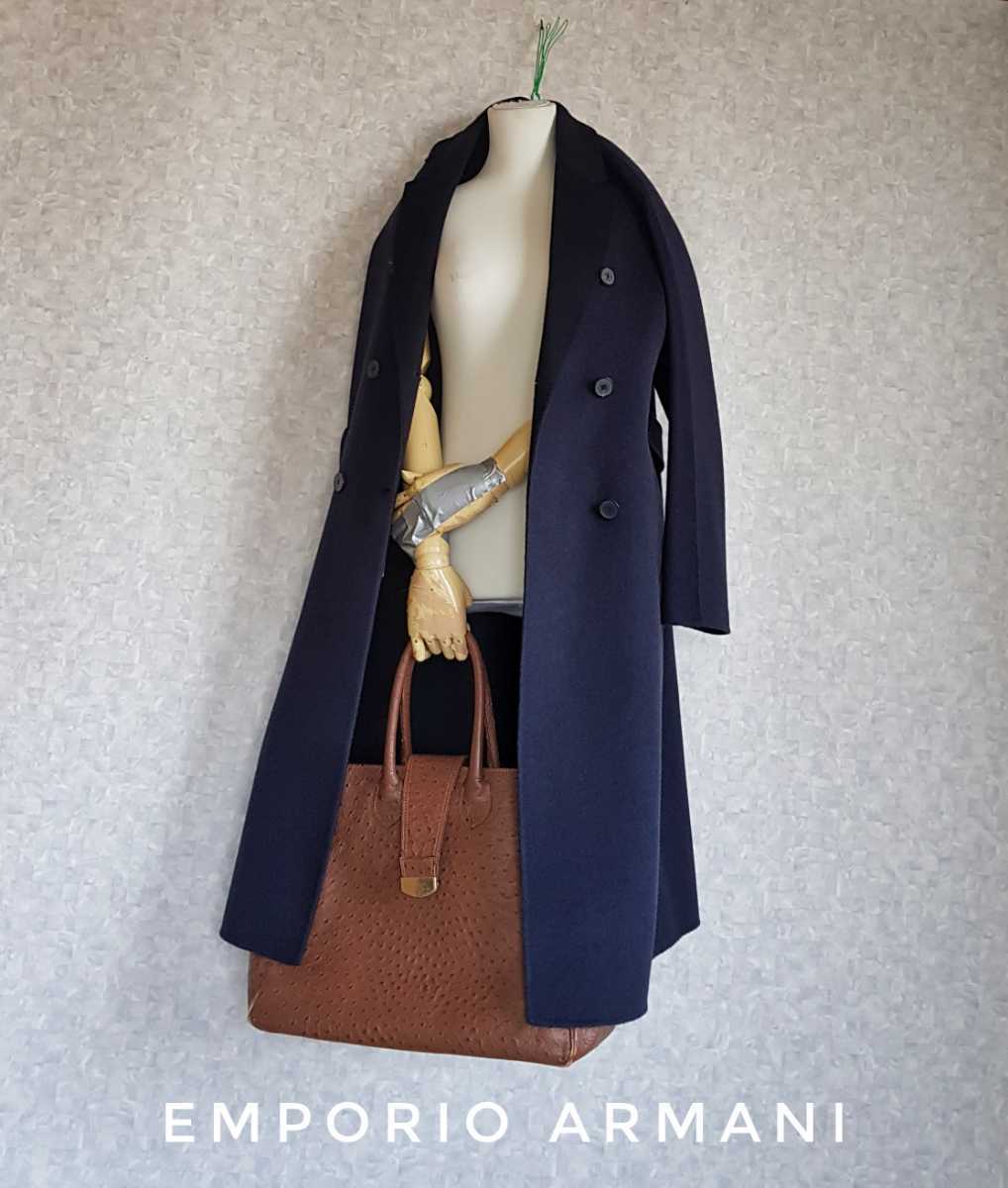 EMPORIO ARMANI】ネイビーチェスターコート