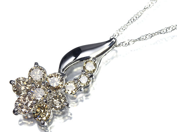  5208B 1円 RK宝石 Diamond 豪華絢爛 極上ダイヤモンド 総計1.00ct K18WG 高級ネックレス ダイヤ(ホワイトゴールド)｜売買されたオークション情報、yahooの商品情報をアーカイブ公開 - オークファン ゴールドチェーン