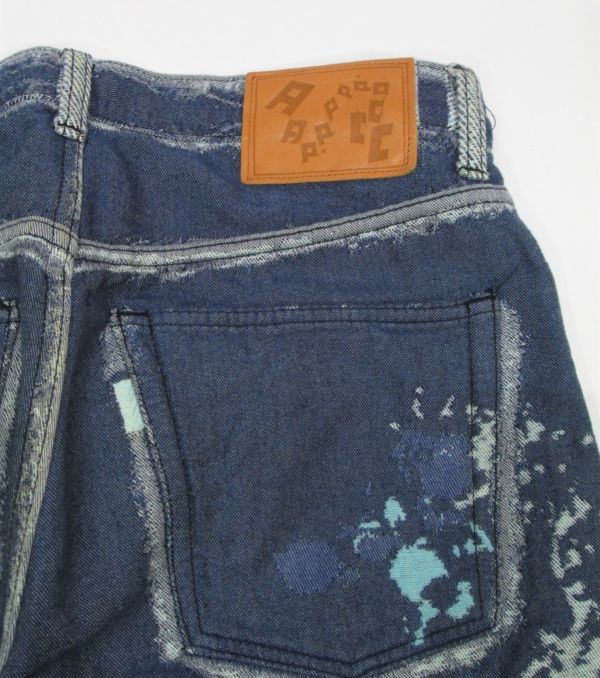 国内正規品 ISSEY MIYAKE A-POC DENIM ペンキデザイン 5ポケットパンツ